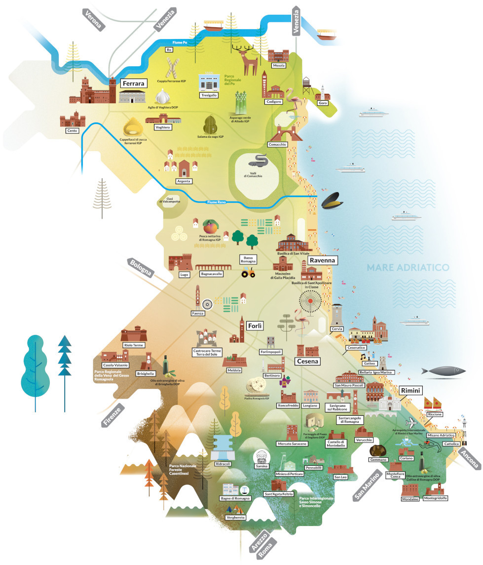 Mappa Romagna